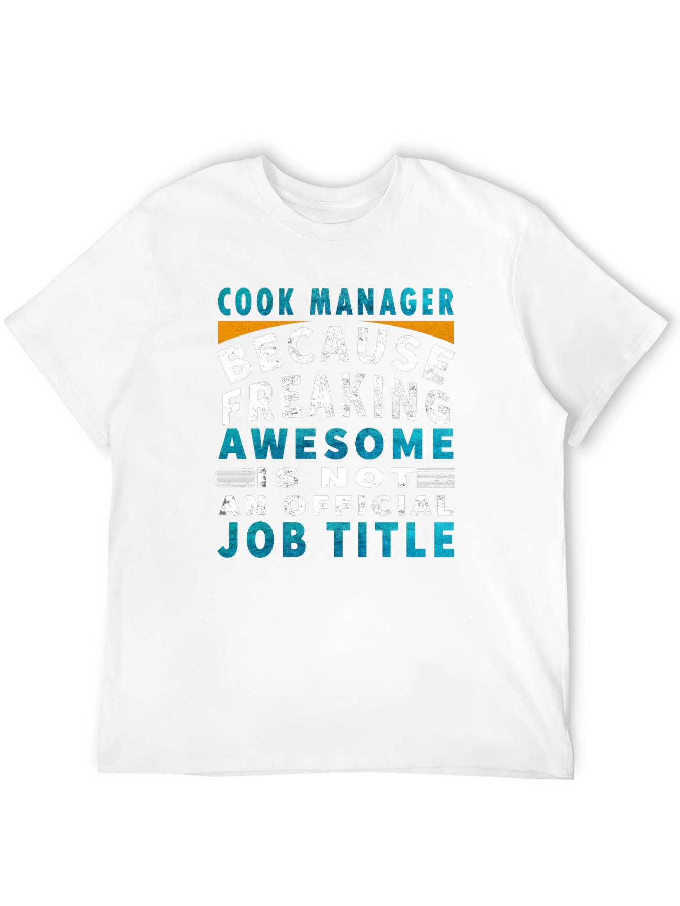 Black Cook Manager Awesome Job Title T-Shirt view 12