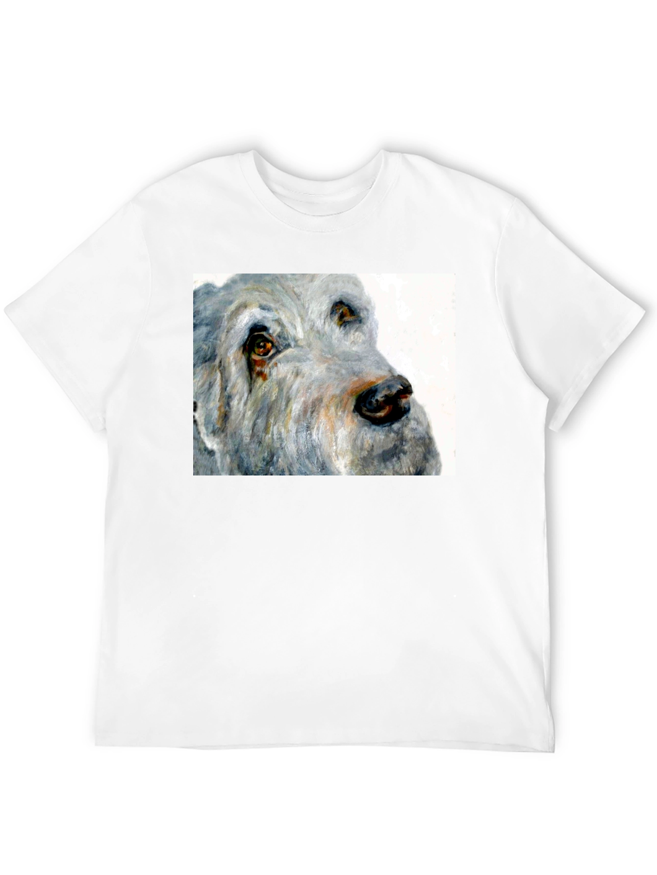Black Dog Portrait Black T-Shirt view 12