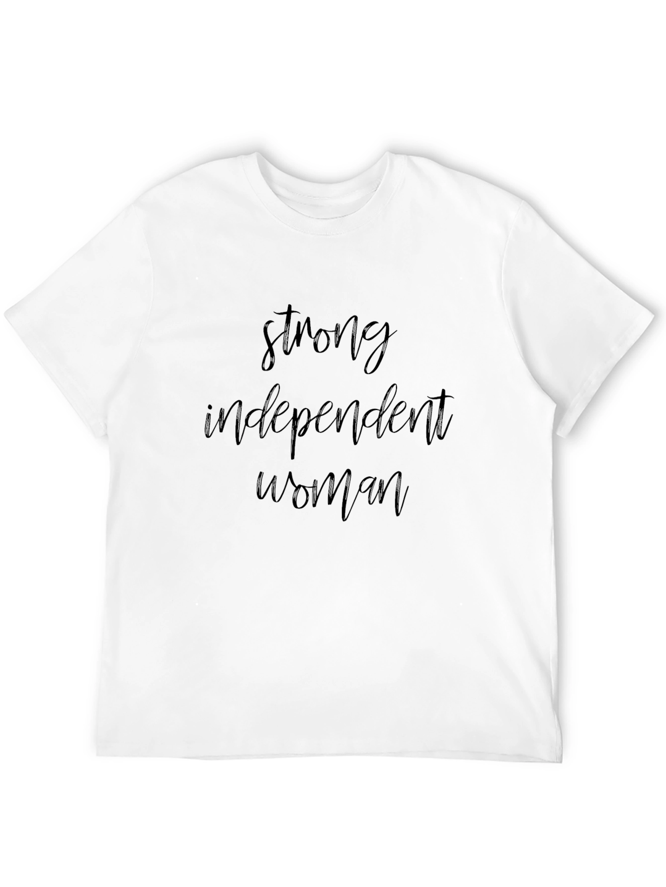 Black Strong Independent Woman Black Graphic T-Shirt view 12