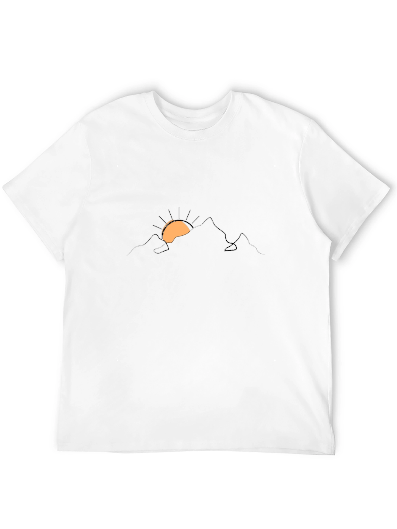 Black Mountain Sunrise Graphic T-Shirt - Soft Cotton Blend view 12