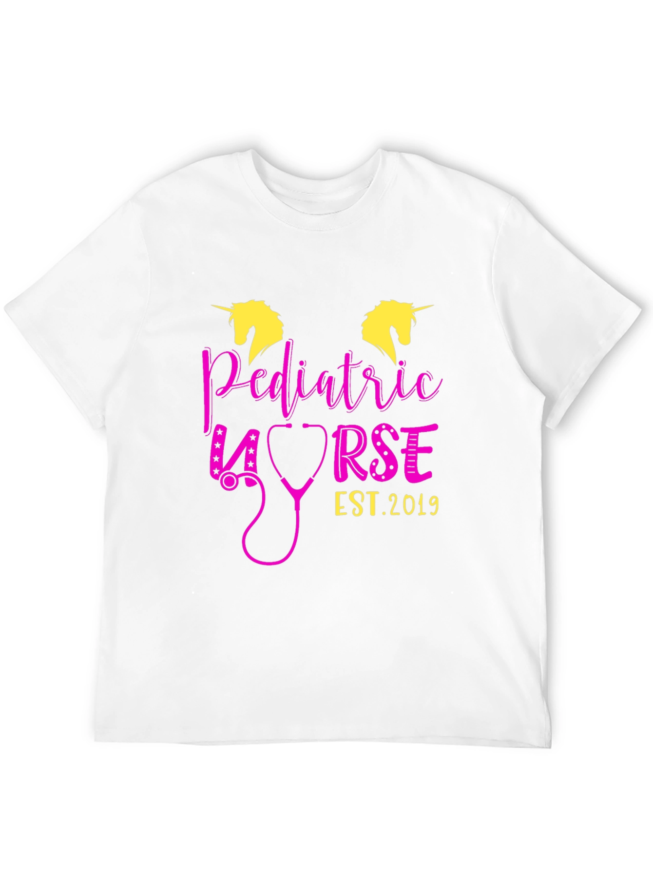 Black Pediatric Nurse Unicorn T-Shirt - Est. 2019 view 12