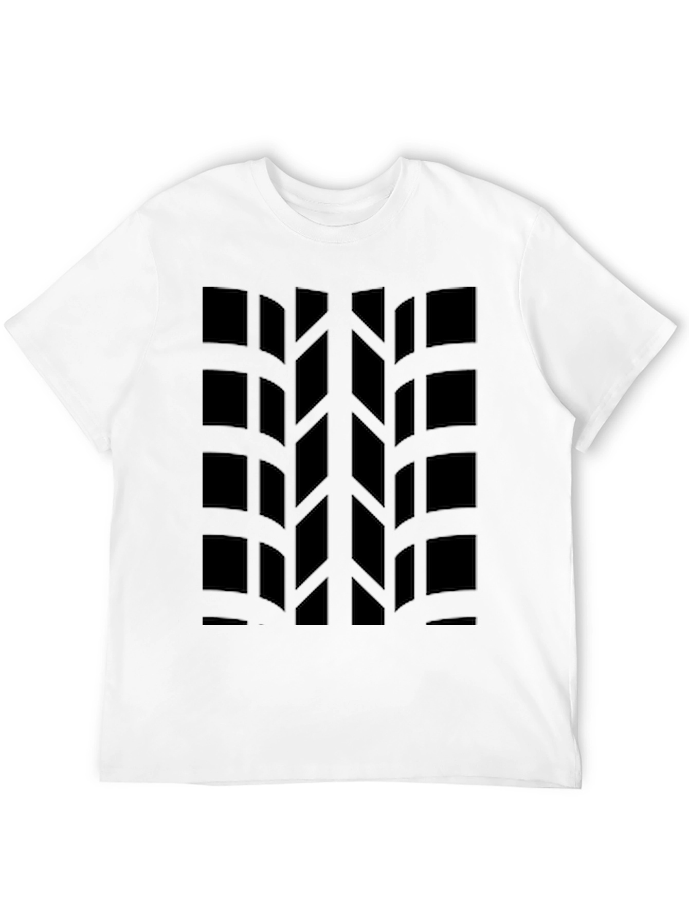 Black Black Tire Tread Graphic Tee - Auto Enthusiast Apparel view 12