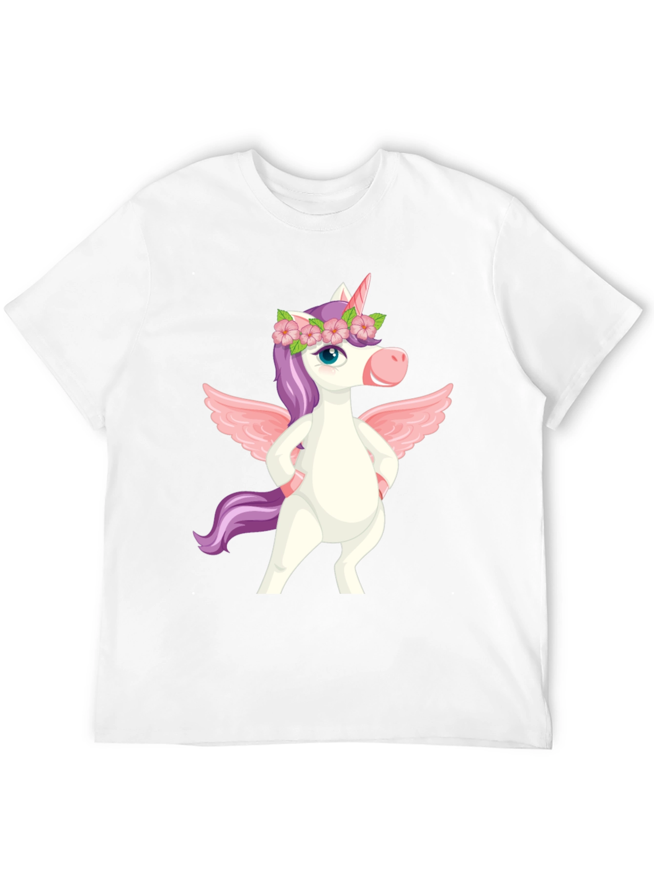 Black Unicorn Pegasus Graphic Tee - Men's Black T-Shirt view 12