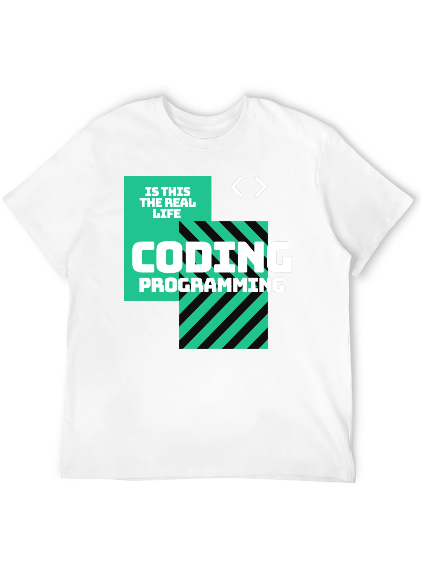 Black Coding is This the Real Life Black T-Shirt view 12