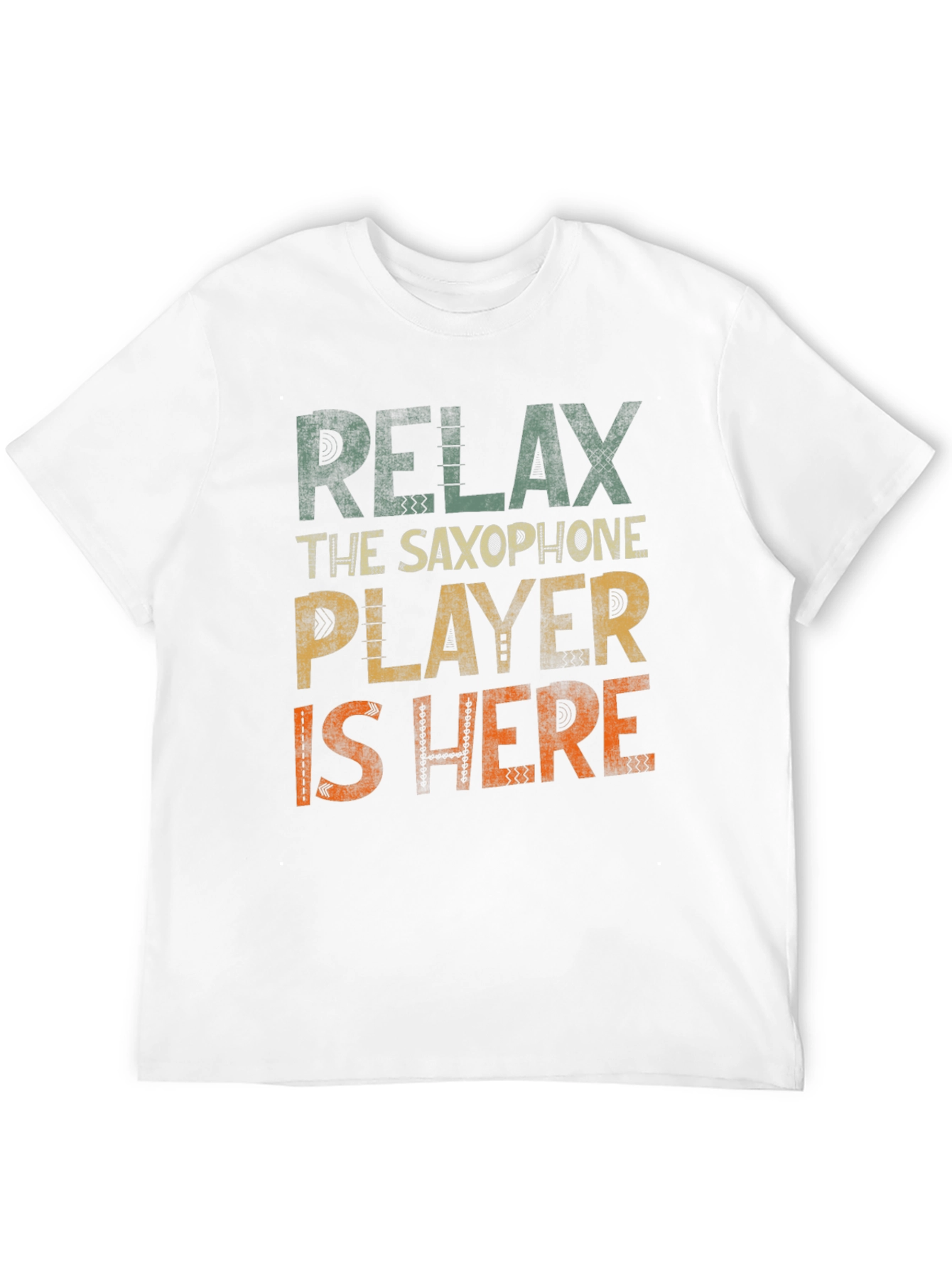 Black Relax Saxophone Player T-Shirt - Music Lover Tee view 12