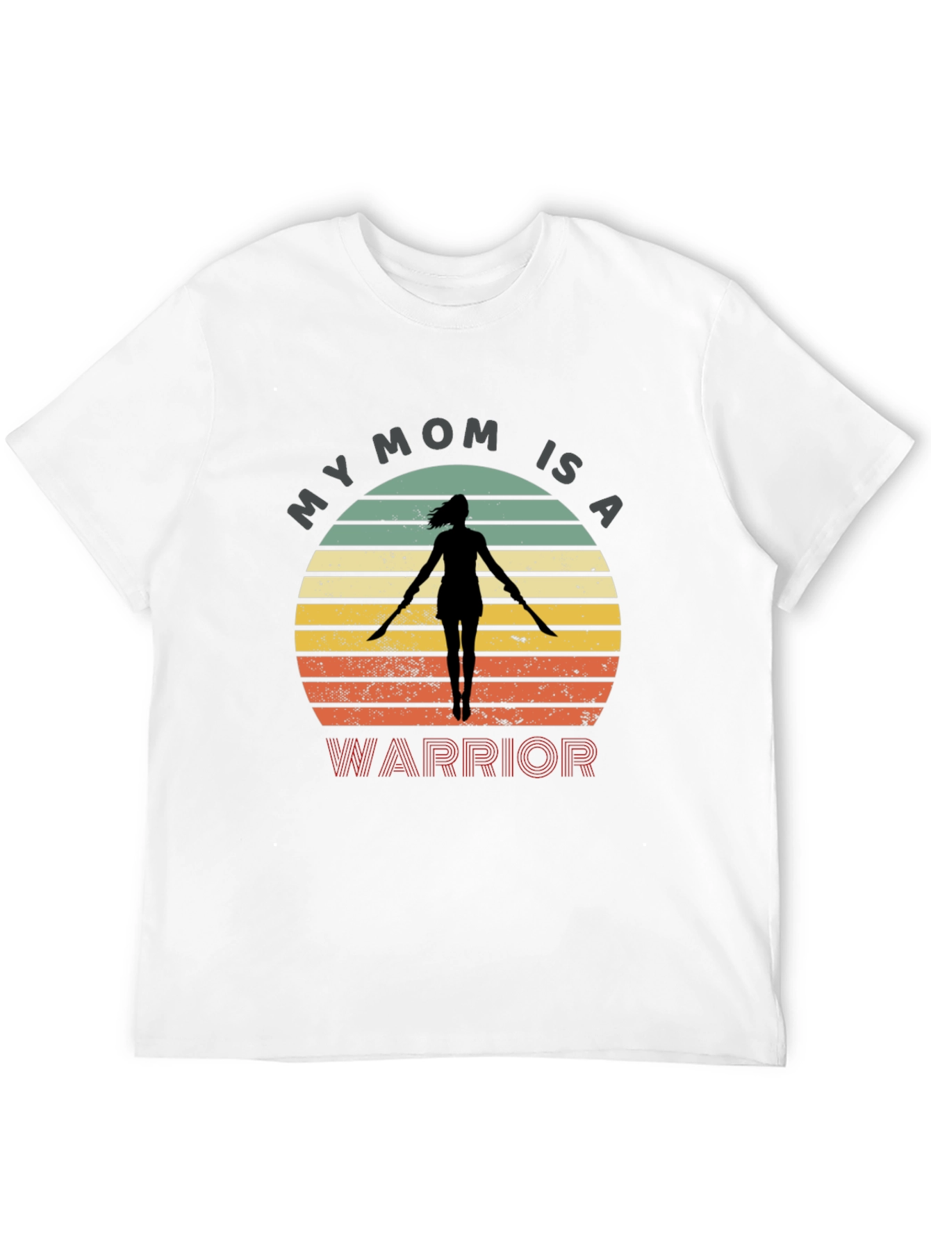Black My Mom Is A Warrior Graphic Tee - Unisex view 12