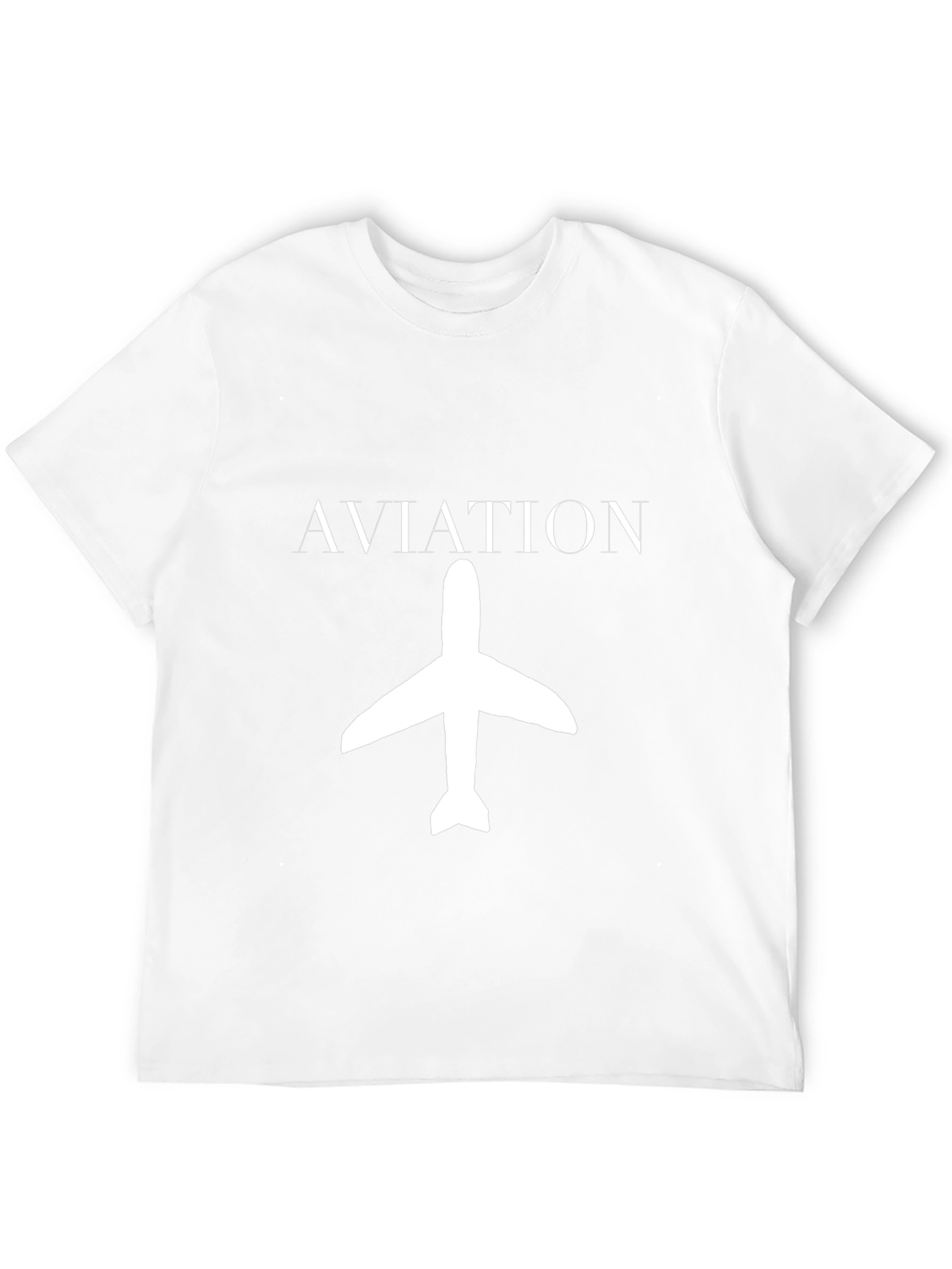 Aviation Airplane Graphic Black T-Shirt - 12