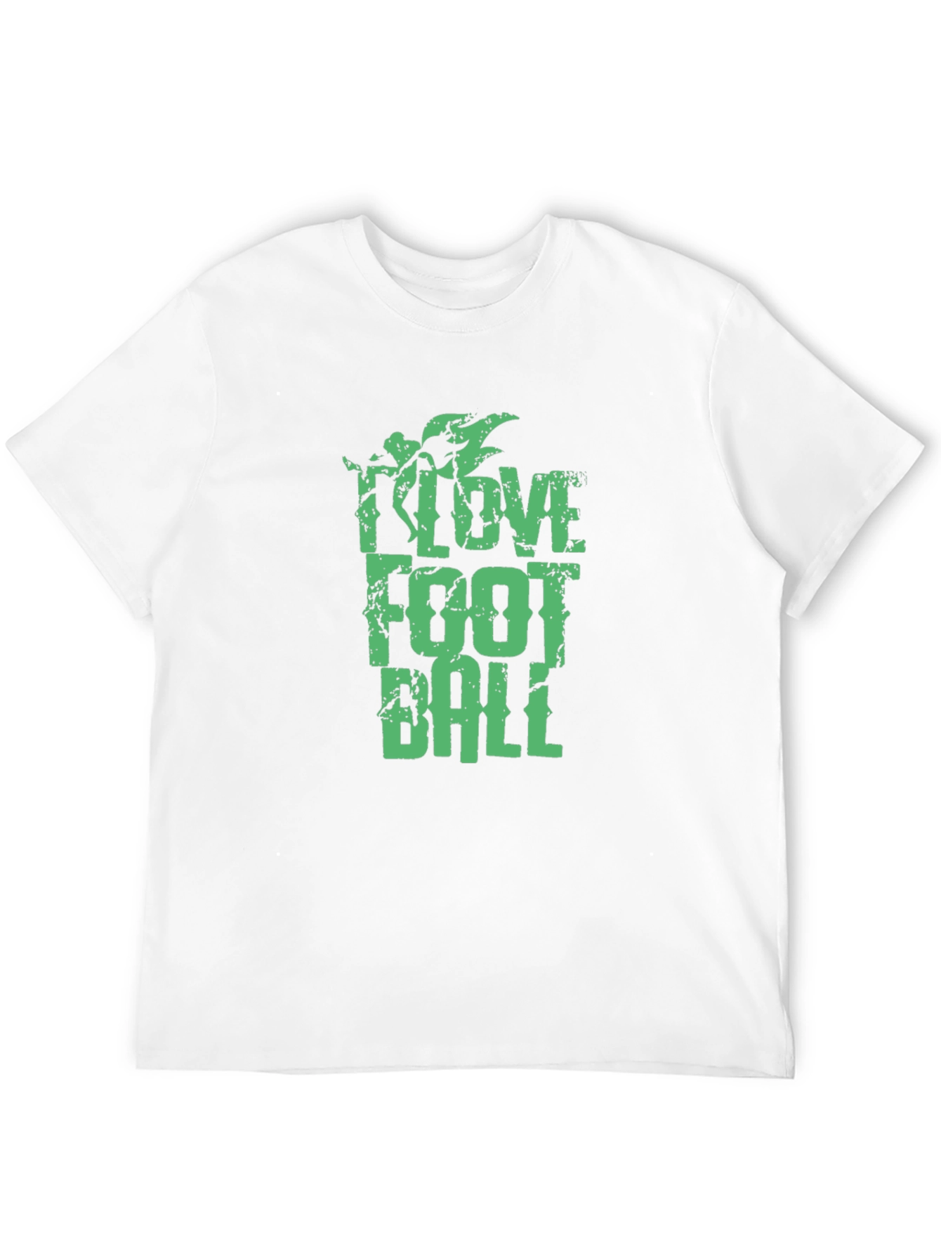 Black I Love Football T-Shirt - Stylish Graphic Tee for Sports Fans view 12