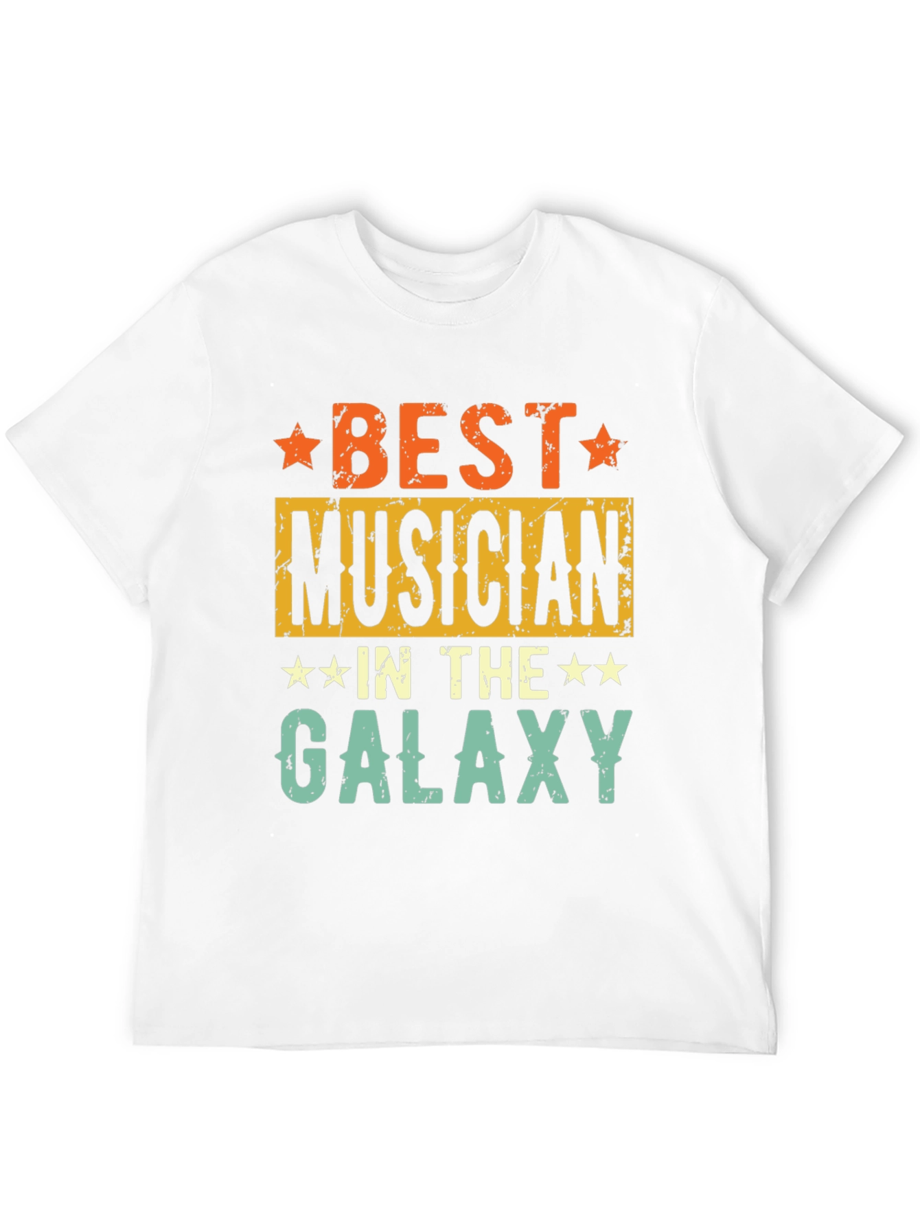 Black Best Musician in the Galaxy T-Shirt - Retro Style view 12