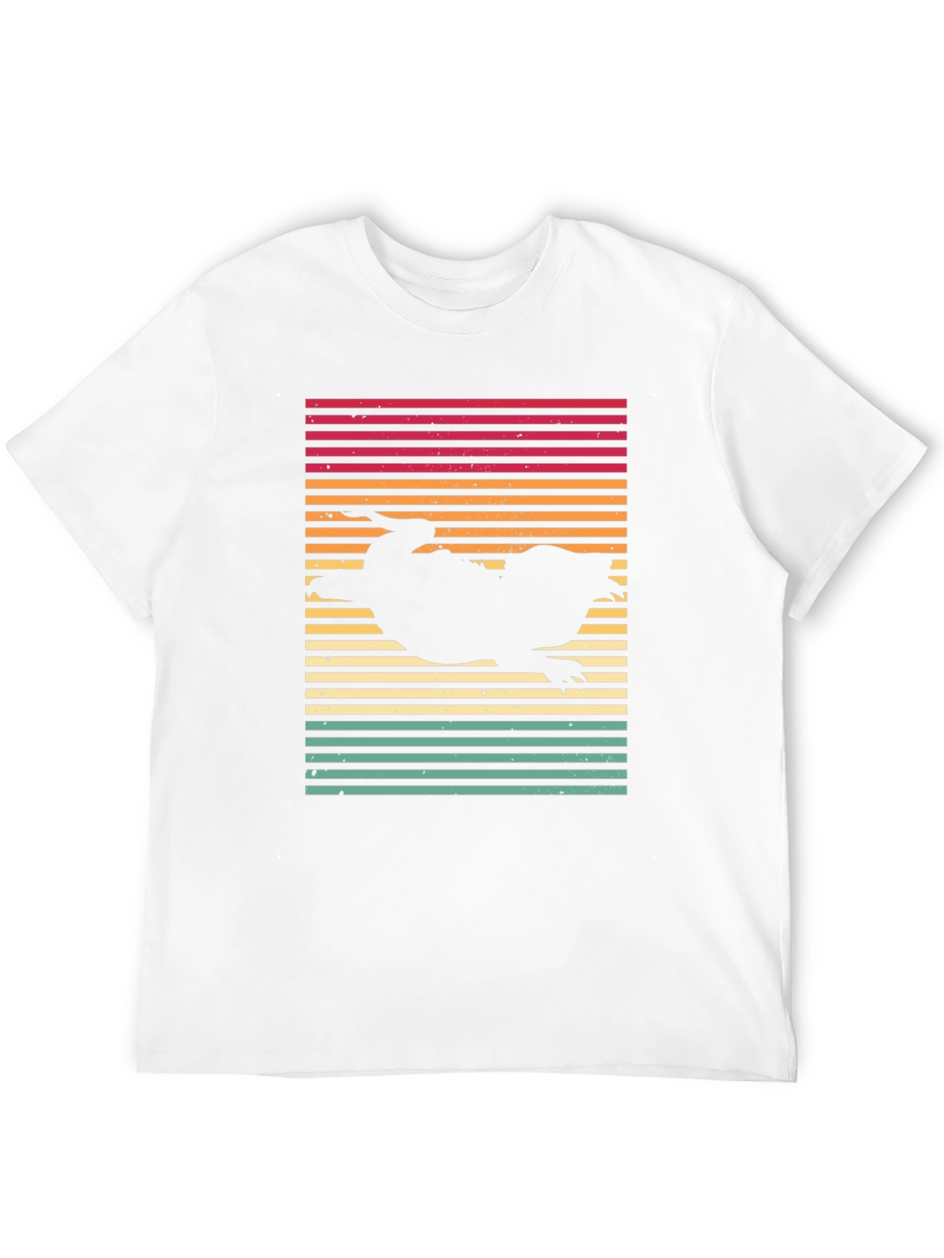 Black Retro Platypus T-Shirt - Sunset Style view 12