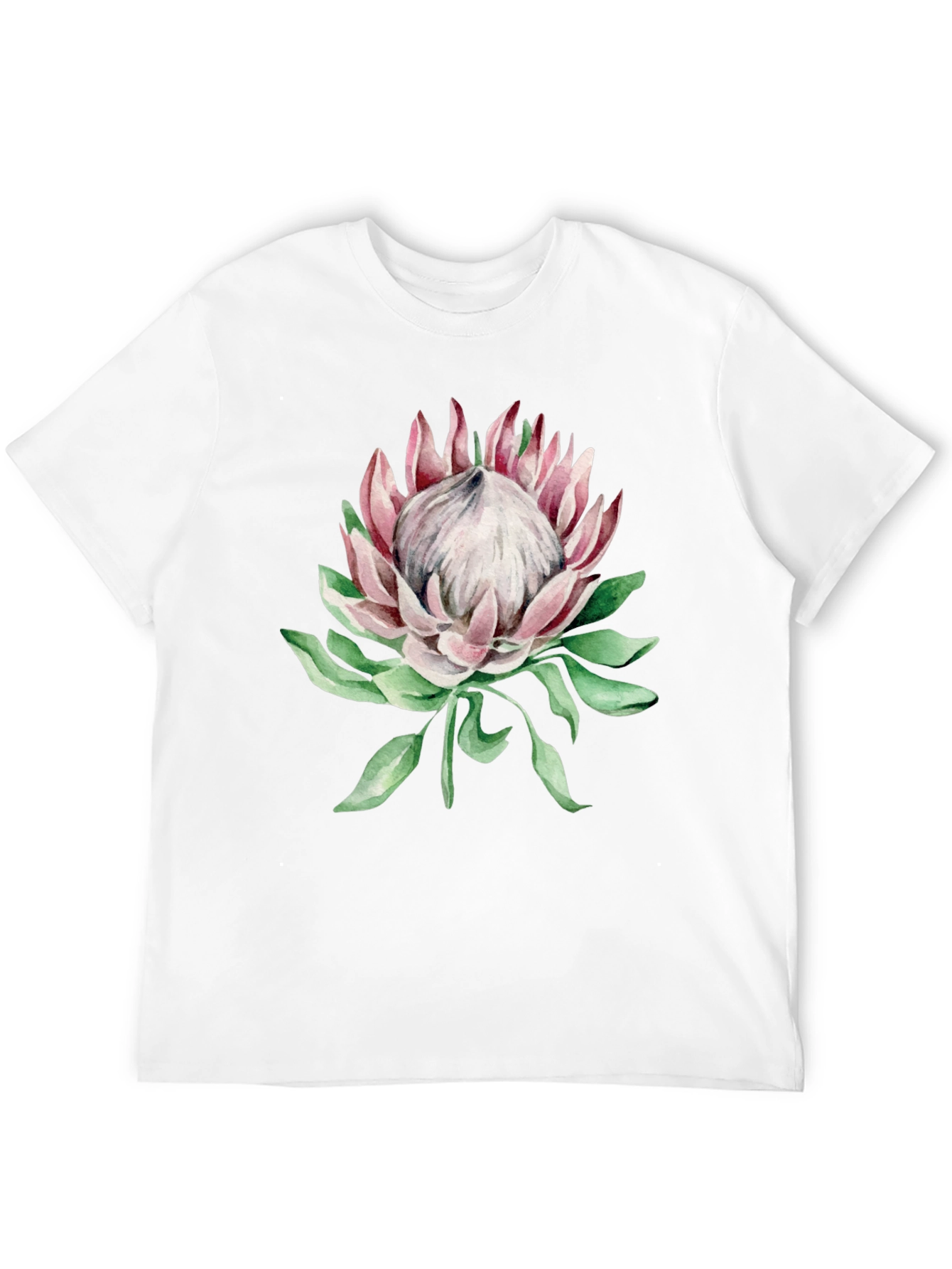 Black Protea Flower Graphic Black T-Shirt view 12