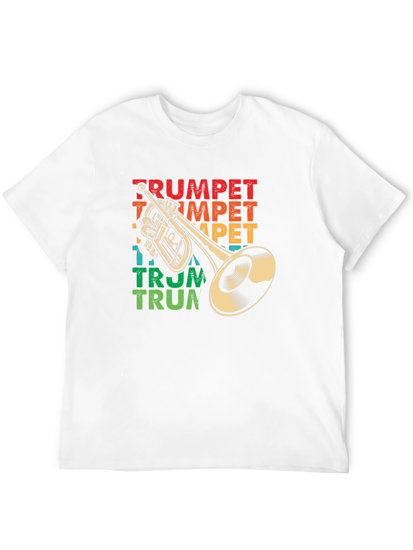Black Retro Trumpet Graphic T-Shirt - Music Lover Tee view 12