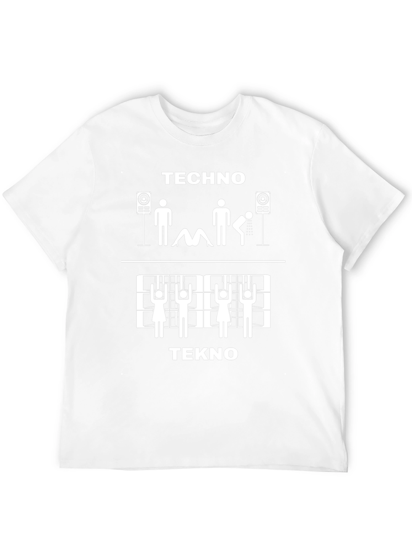 Black Techno Tekno T-Shirt - Funny Graphic Tee view 12