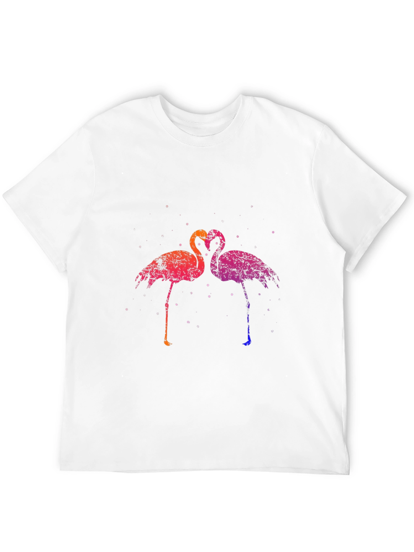 Black Flamingo Heart T-Shirt - Stylish Graphic Tee view 12