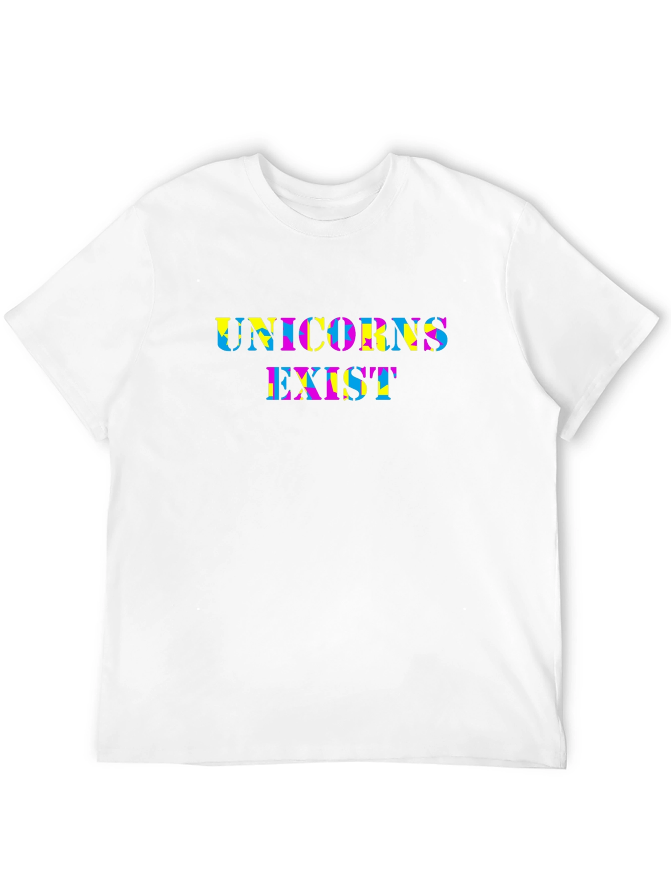 Black Unicorns Exist Black Crew Neck T-Shirt view 12