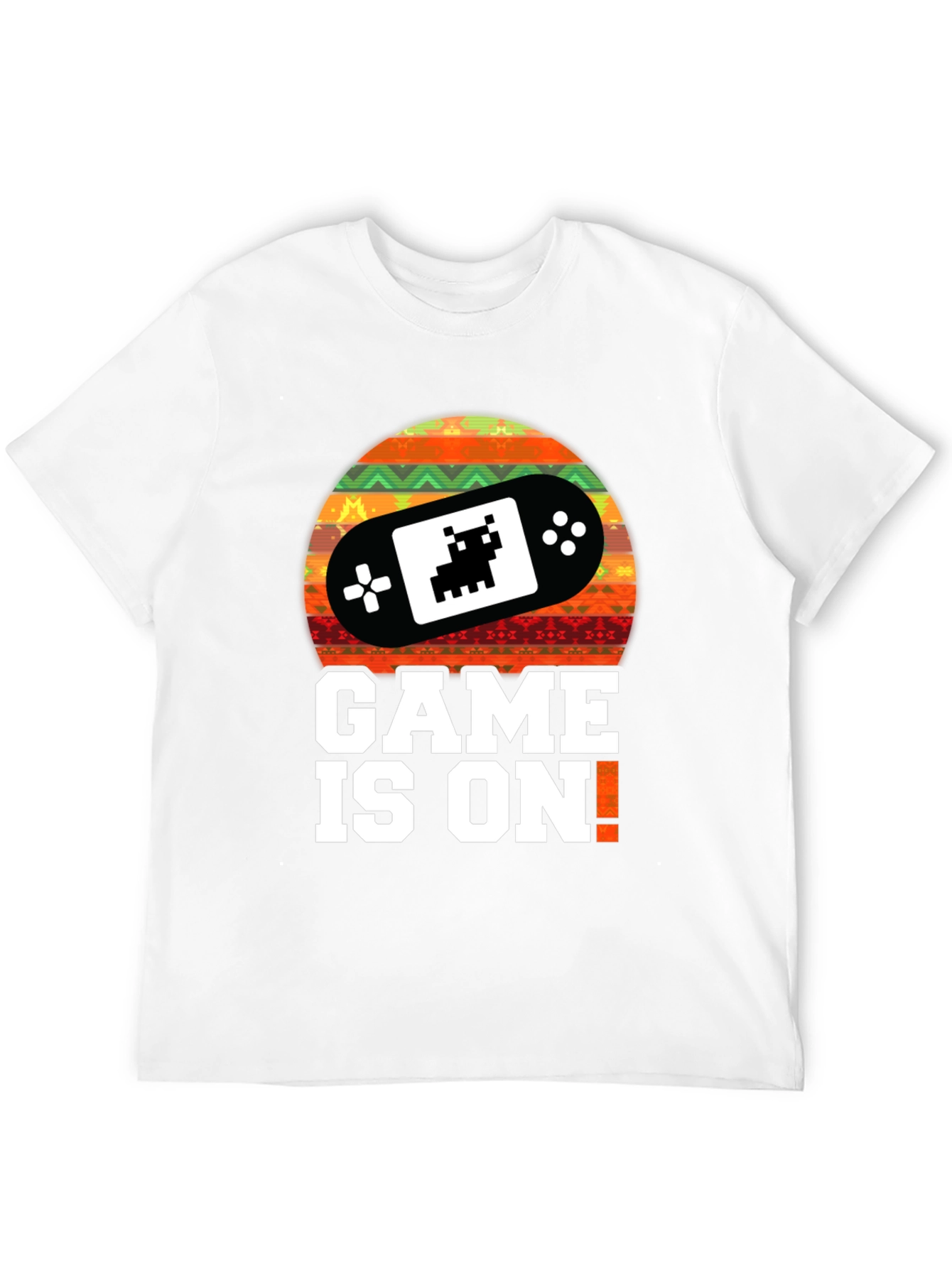 Black Game On! Retro Gamer T-Shirt - Black view 12
