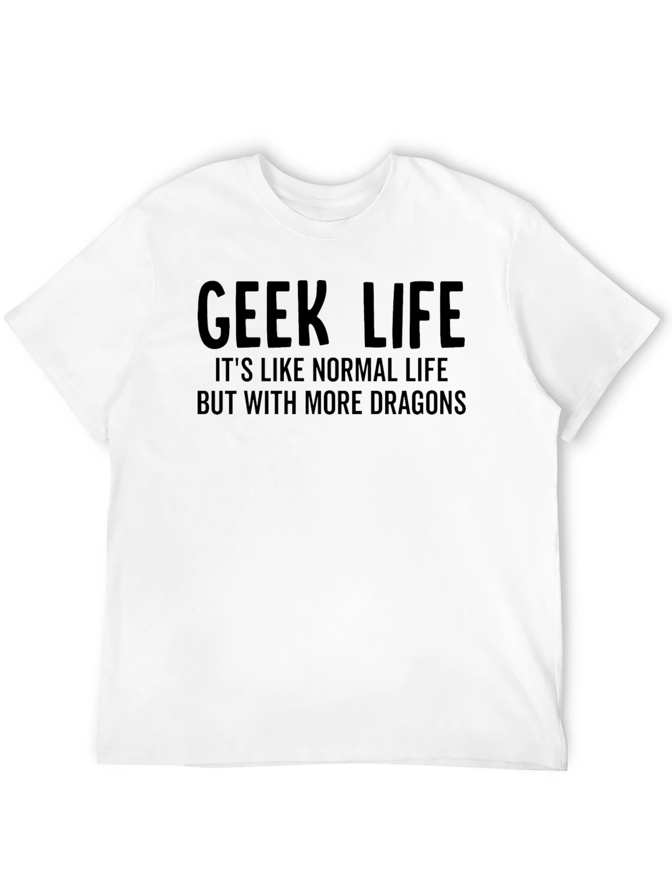 Black Geek Life Dragon Tee - Men's Graphic T-Shirt view 12