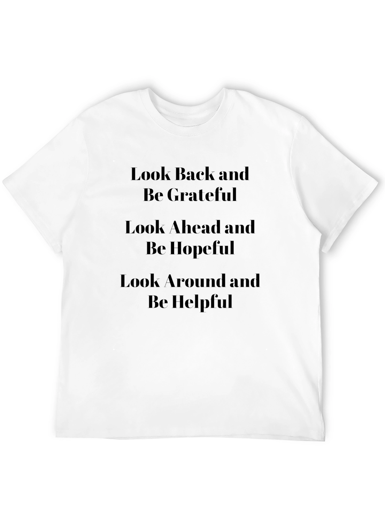 Black Grateful Hopeful Helpful Graphic Tee view 12