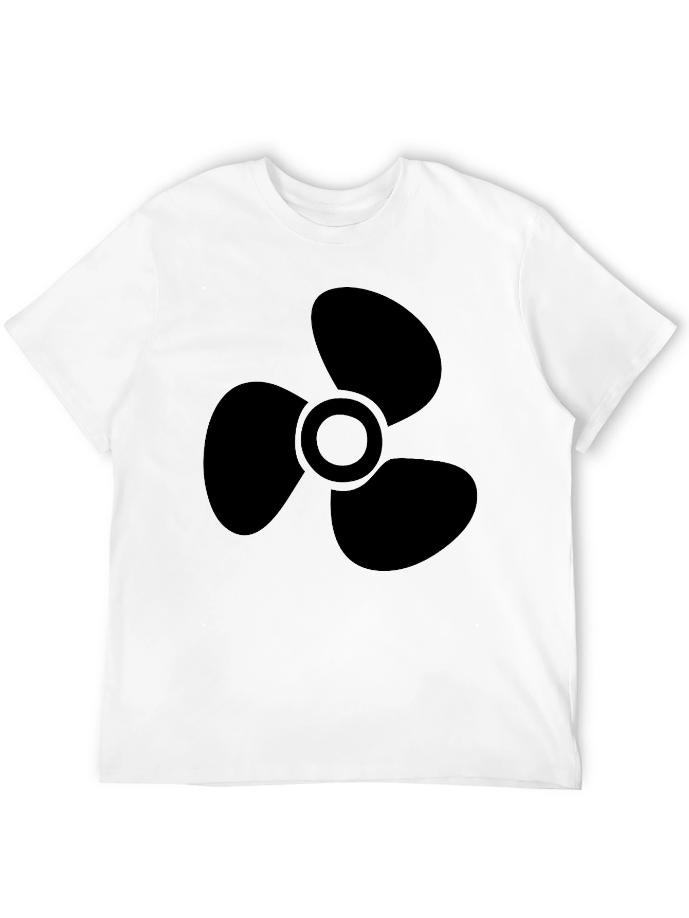 Black Black Propeller Graphic Tee - Men's Casual Shirt view 12