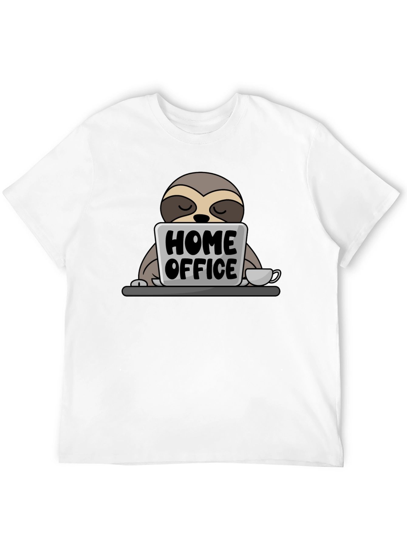 Black Home Office Sloth T-Shirt - Cute Work From Home Tee view 12