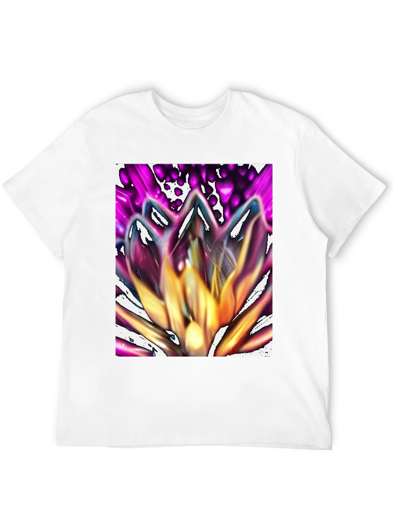 Black Abstract Flower Graphic Tee - Stylish Unisex T-Shirt view 12