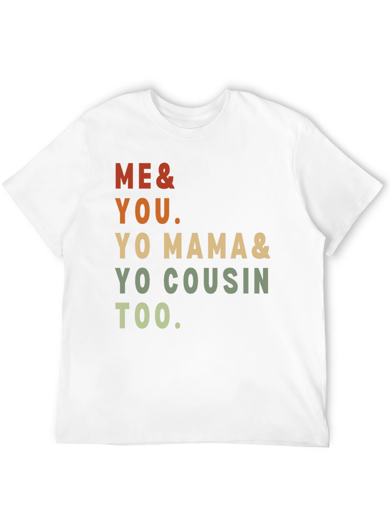 Black Me & You Tee - Yo Mama & Cousin Too - Retro Style view 12