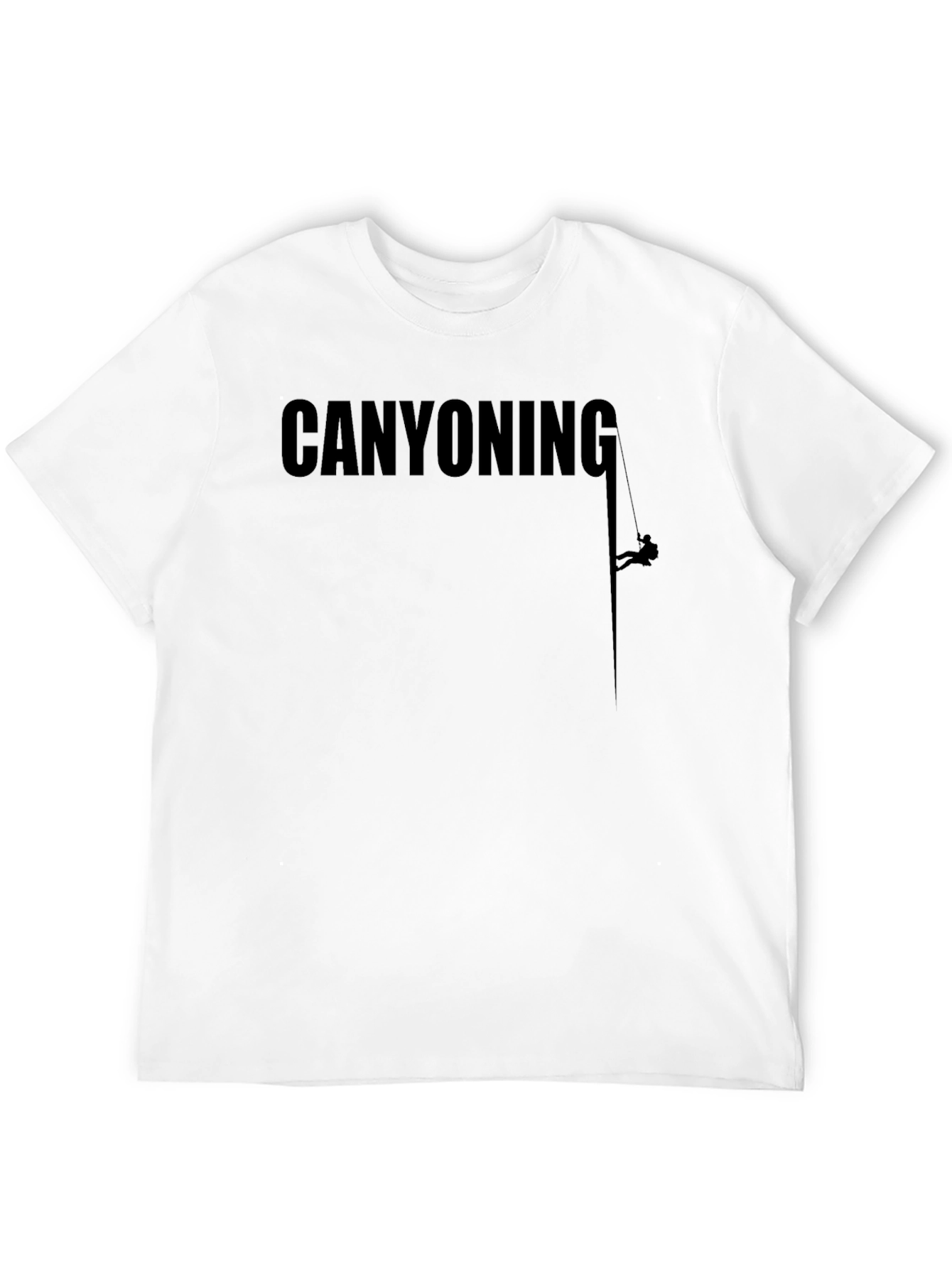 Black Canyoning Adventure T-Shirt view 12