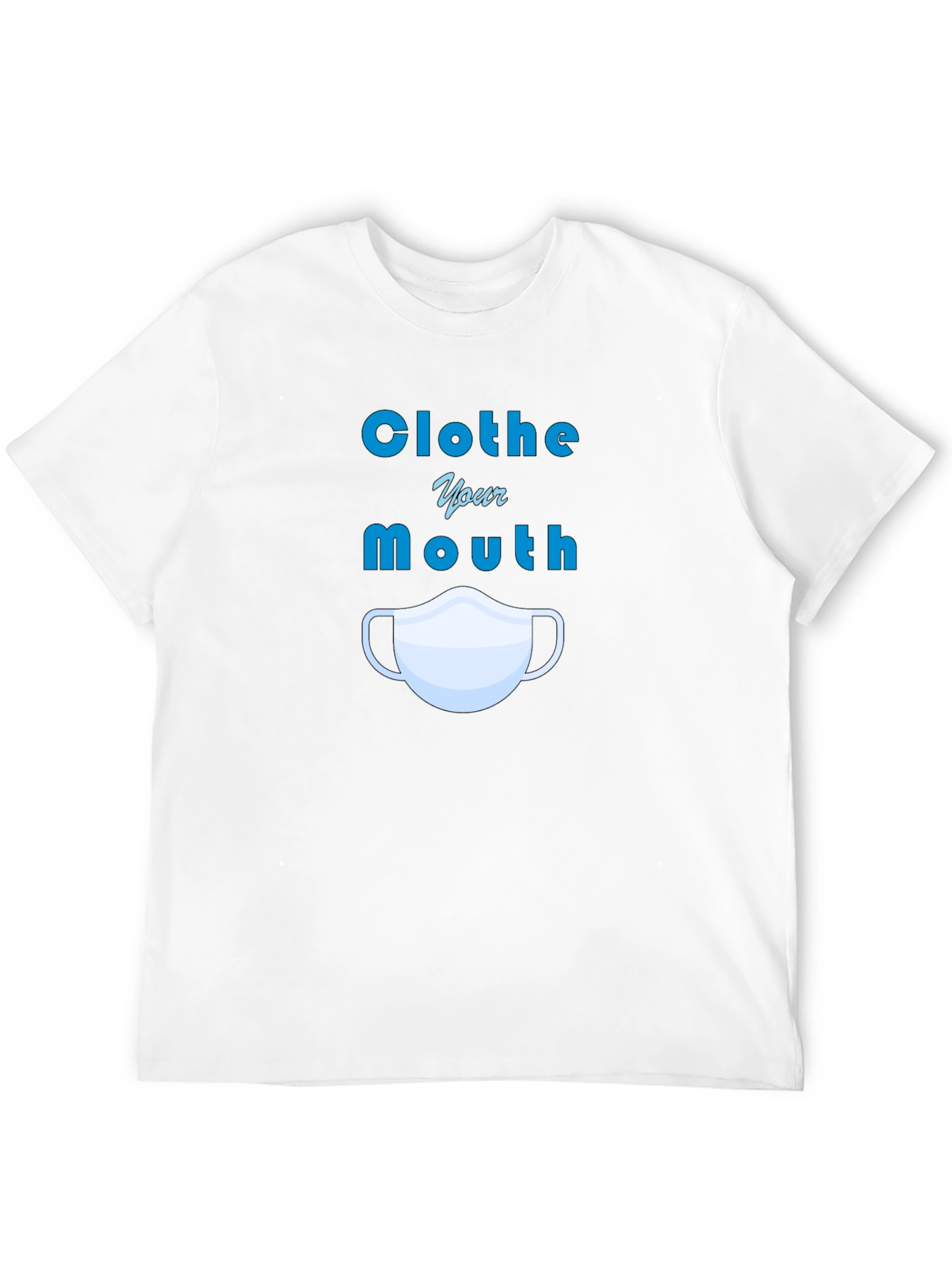 Black Clothe Your Mouth Graphic Tee - Protect Yourself! view 12