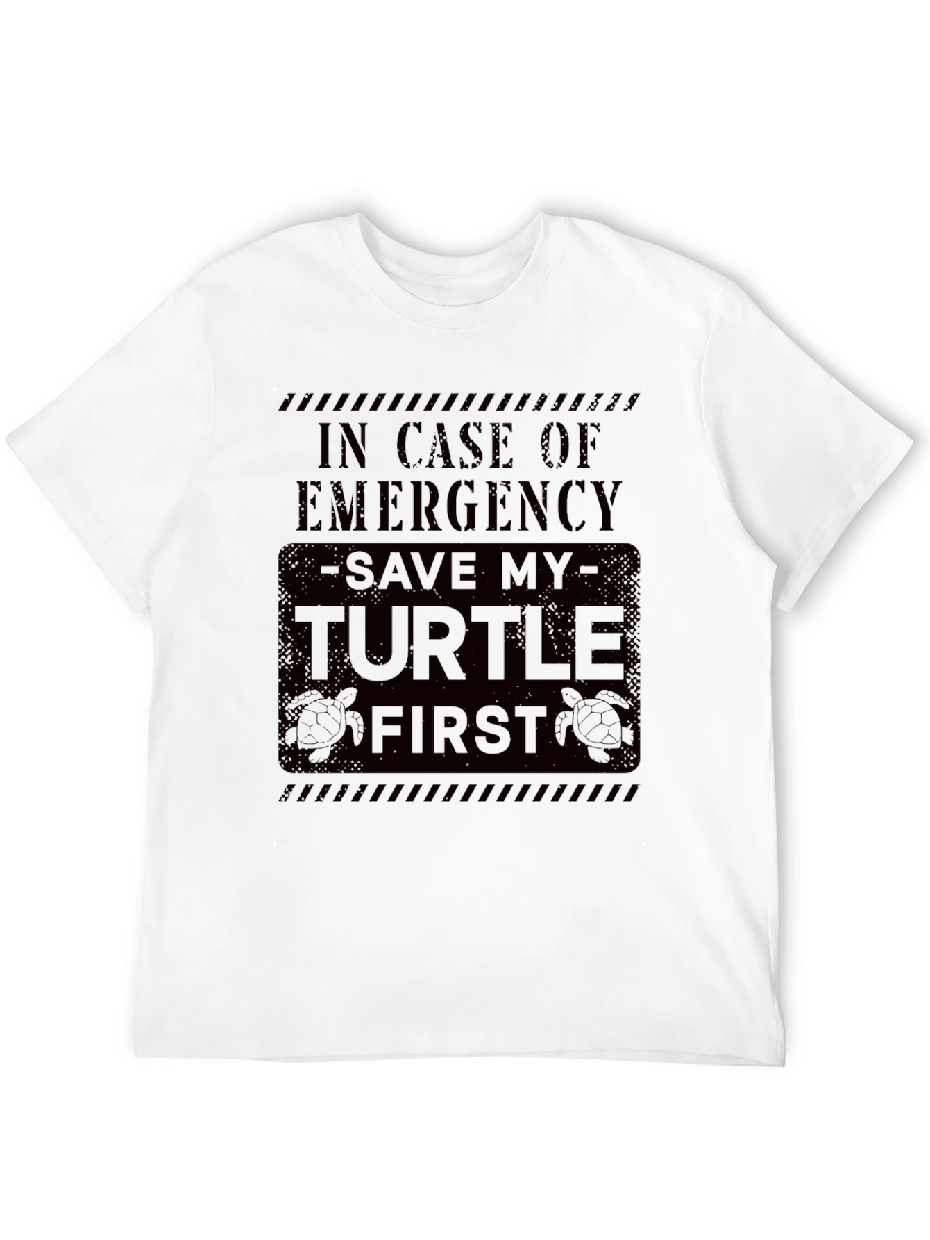 Black Save My Turtle First Graphic T-Shirt view 12
