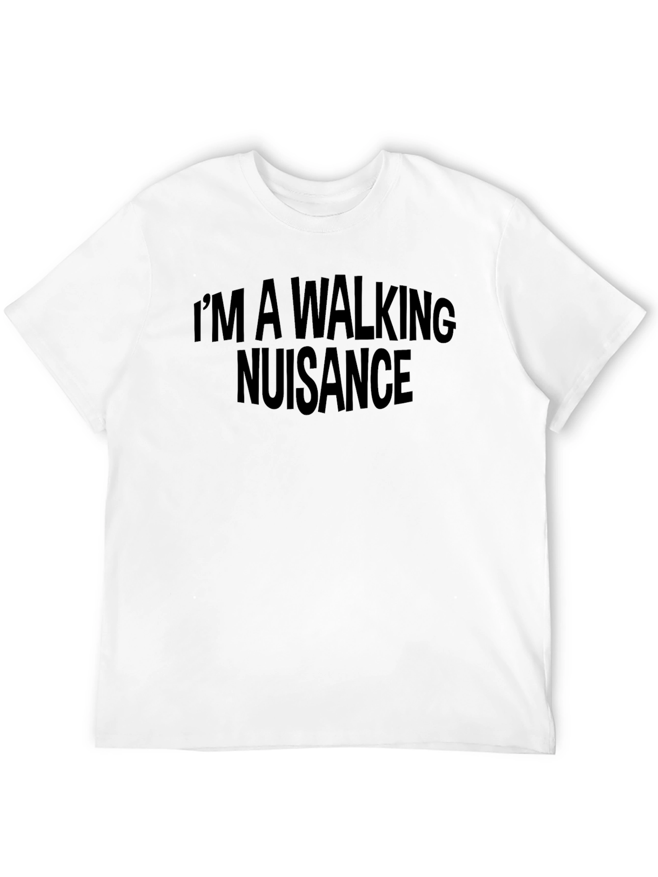 Black I'm a Walking Nuisance Graphic Tee view 12