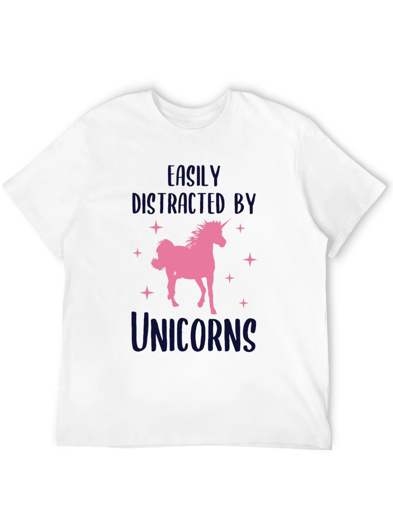 Black Unicorn Lover T-Shirt - Easily Distracted view 12