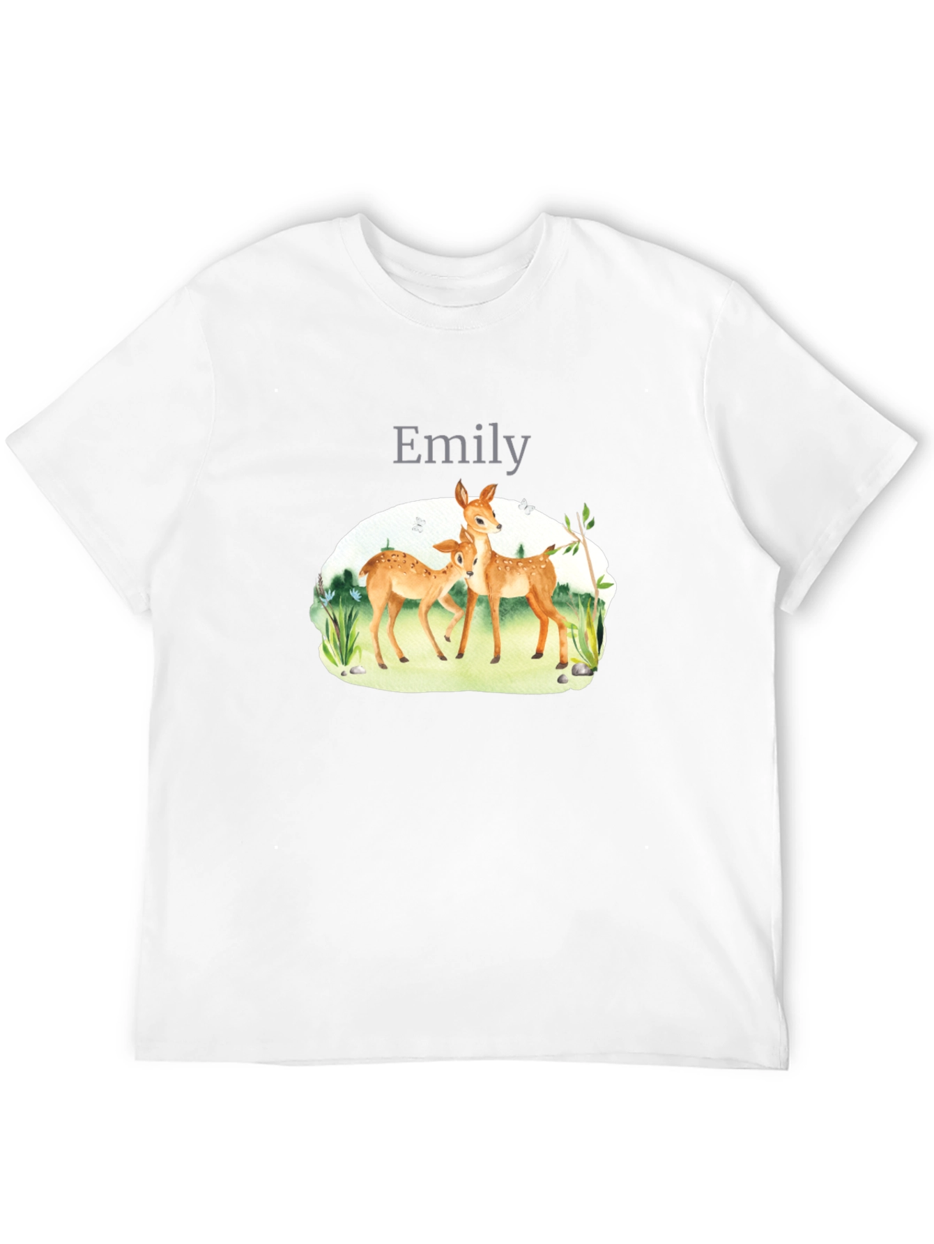 Black Deer Graphic Black T-Shirt - "Emily" view 12
