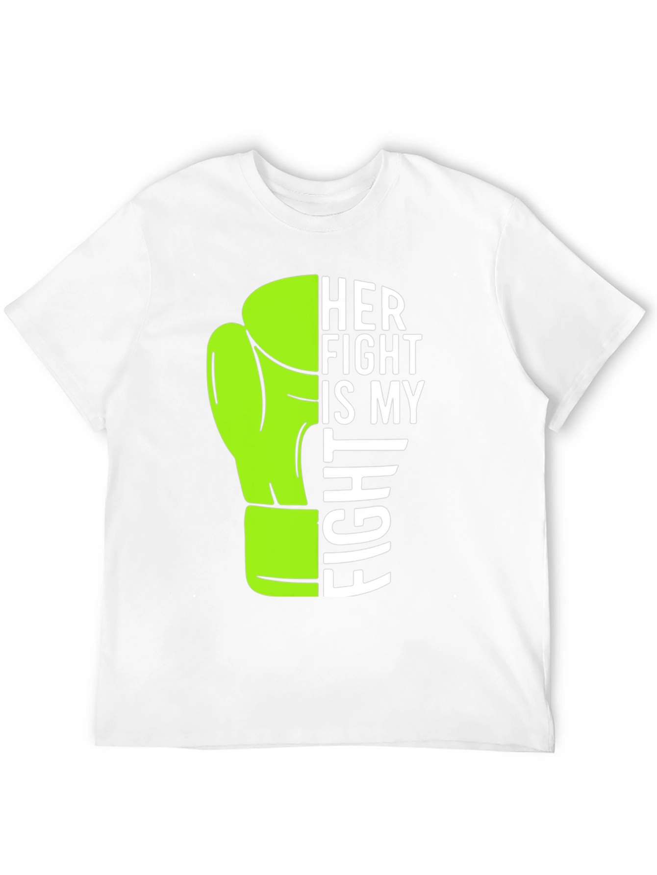 Black Her Fight is My Fight T-Shirt Boxing Glove view 12