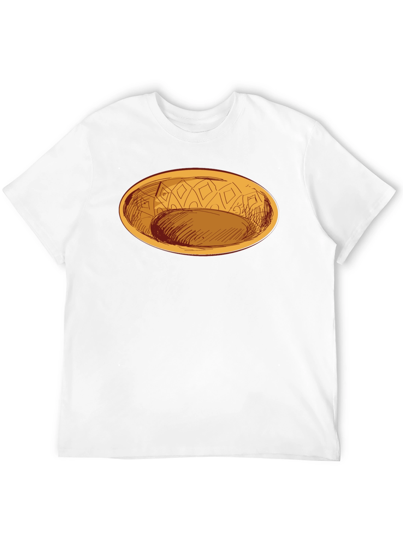 Black Oval Dish Graphic Tee - Modern Style view 12