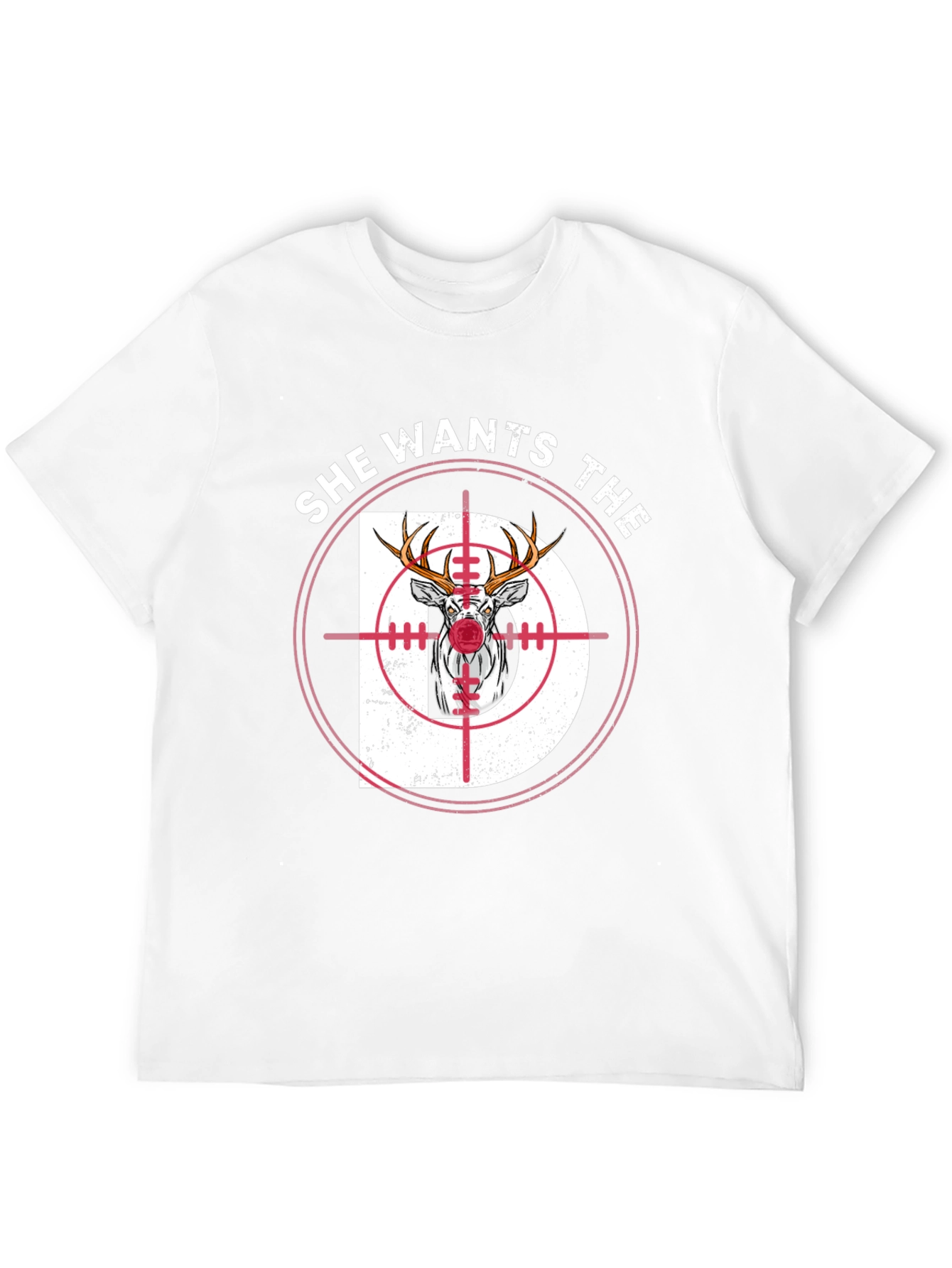 Black She Wants The D Deer Hunting T-Shirt view 12