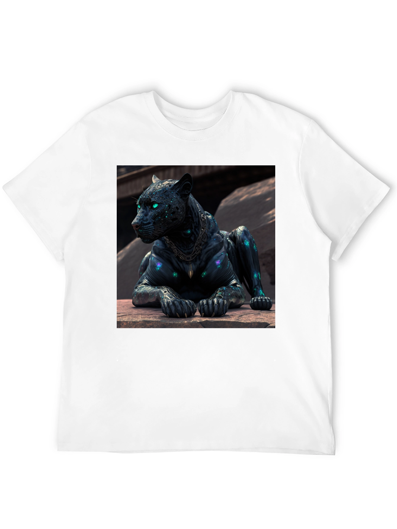 Black Black Panther Graphic Tee - Unique Design view 12