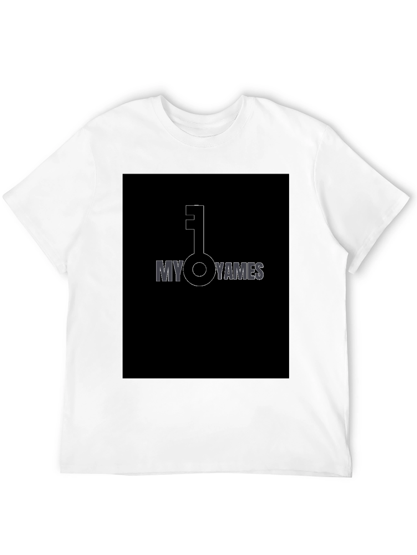 Black My Key Yames Black Graphic T-Shirt view 12