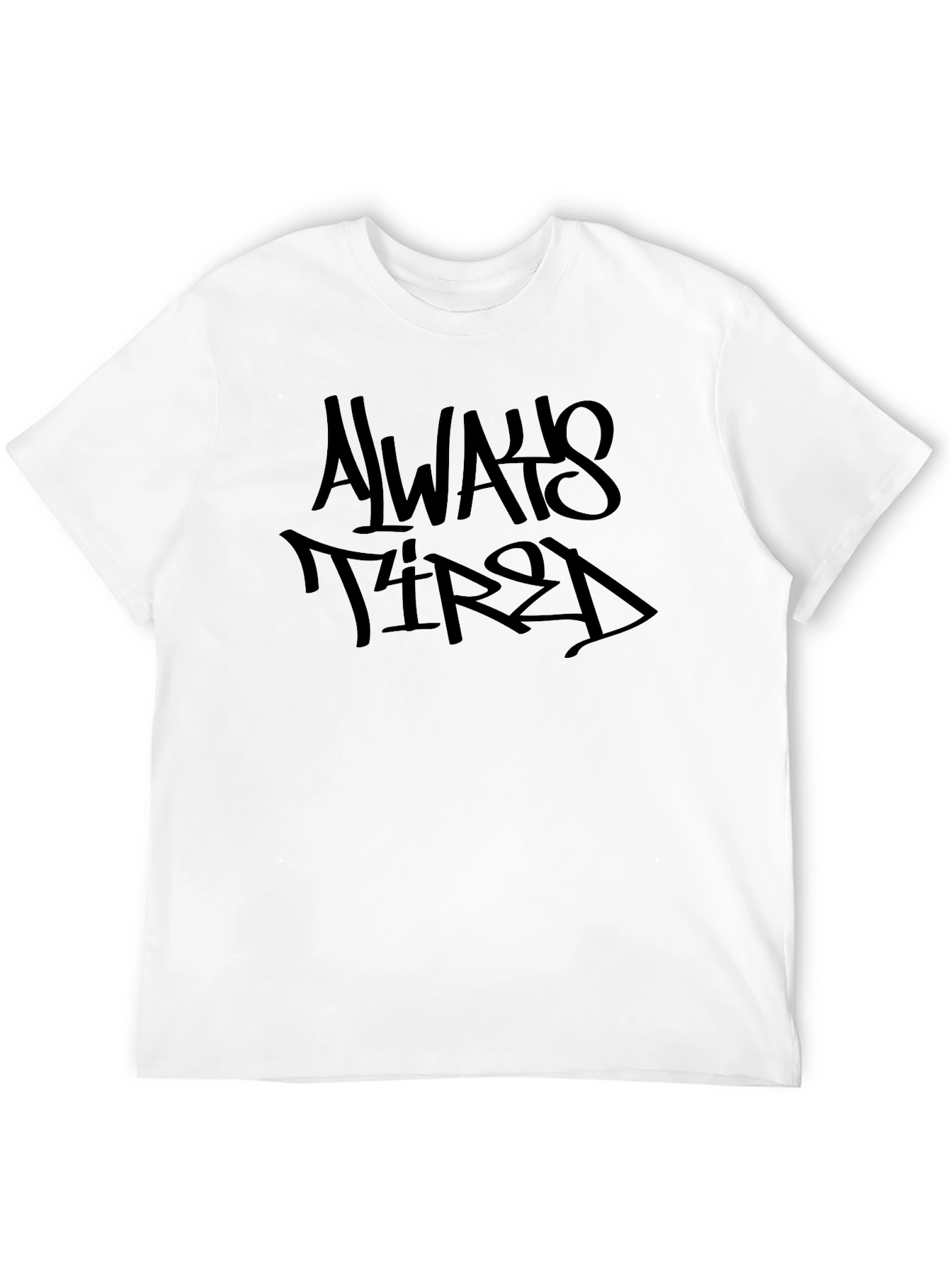 Black Always Tired Black Graphic Tee - Casual Comfort view 12