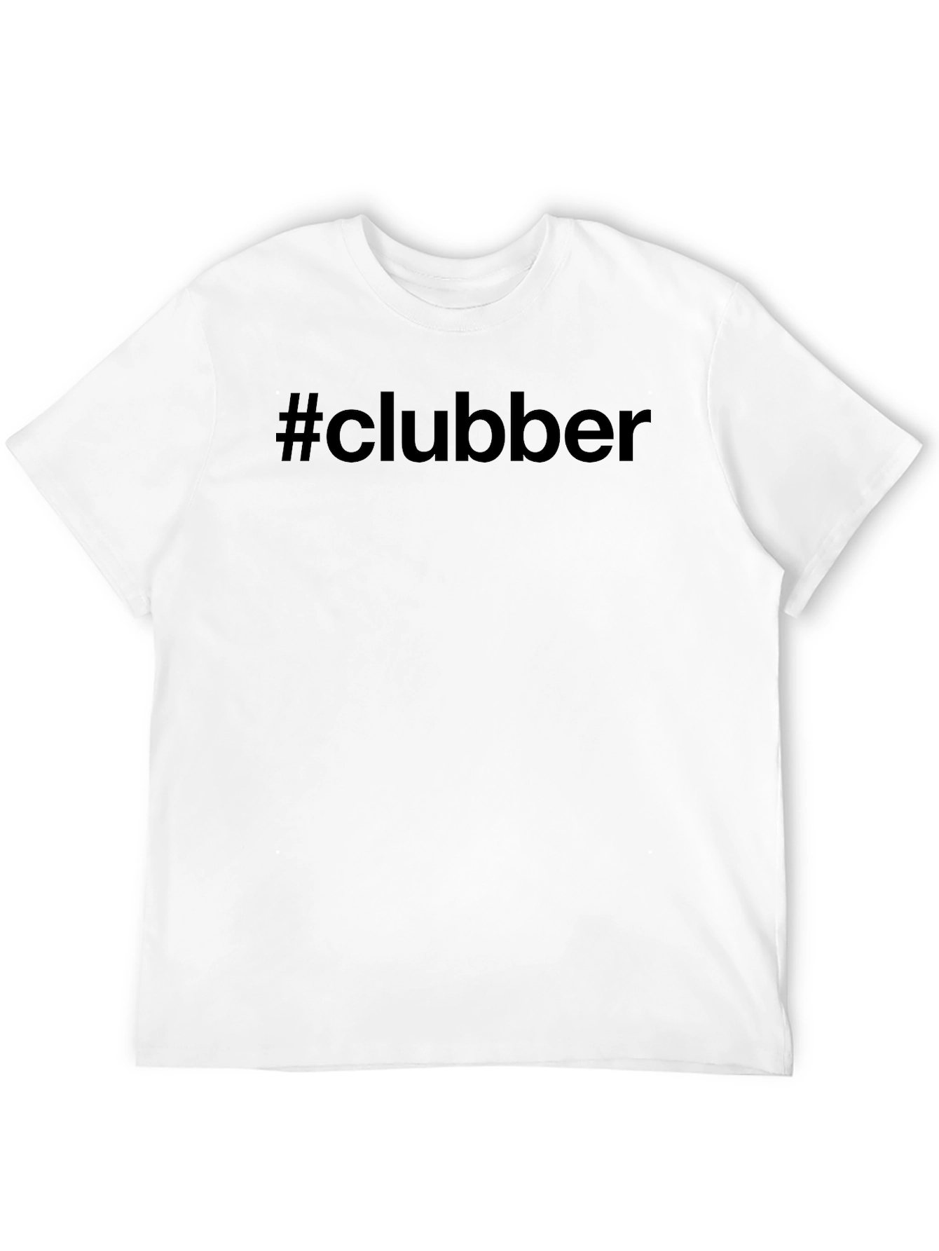 Black Clubber Hashtag Black Cotton Graphic Tee view 12