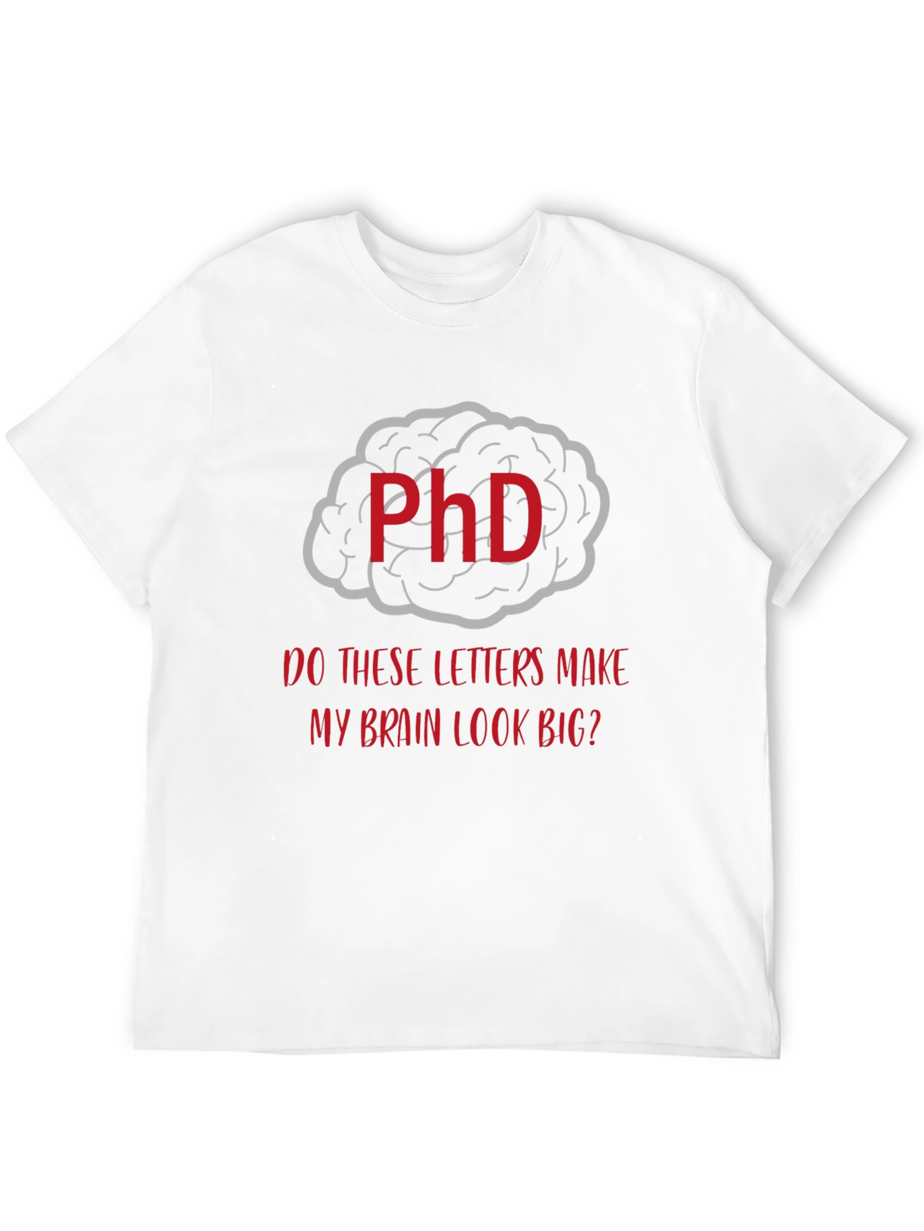 Black PhD Brain Graphic T-Shirt - Funny Academic Tee view 12