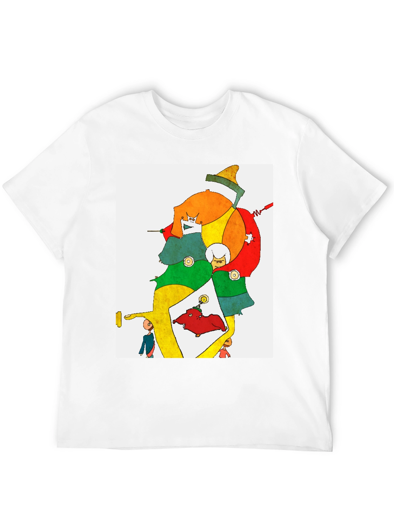 Black Abstract Art Graphic Tee - Unique Design view 12