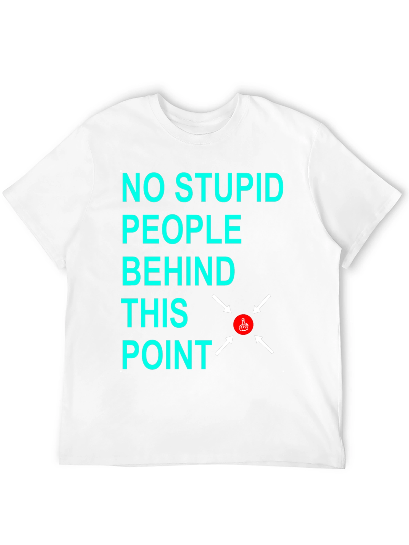 Black No Stupid People Graphic T-Shirt view 12