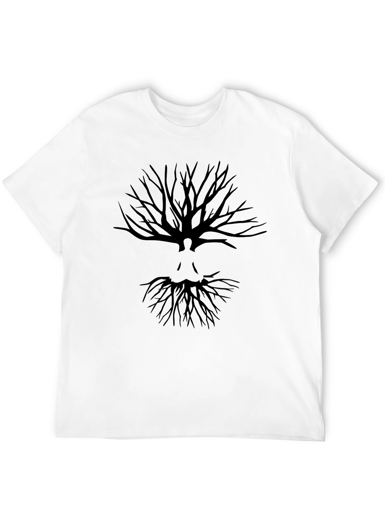 Black Tree of Life Silhouette Men's Graphic Tee view 12