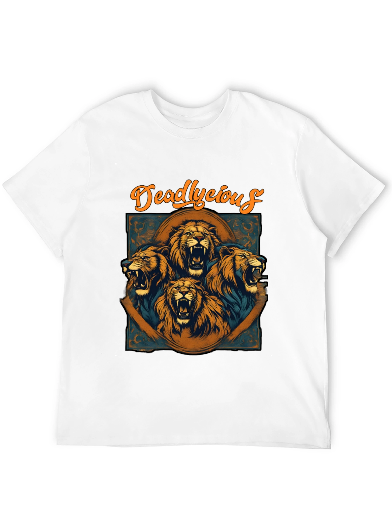 Black Deadlycious Lion Graphic Tee - Mens view 12
