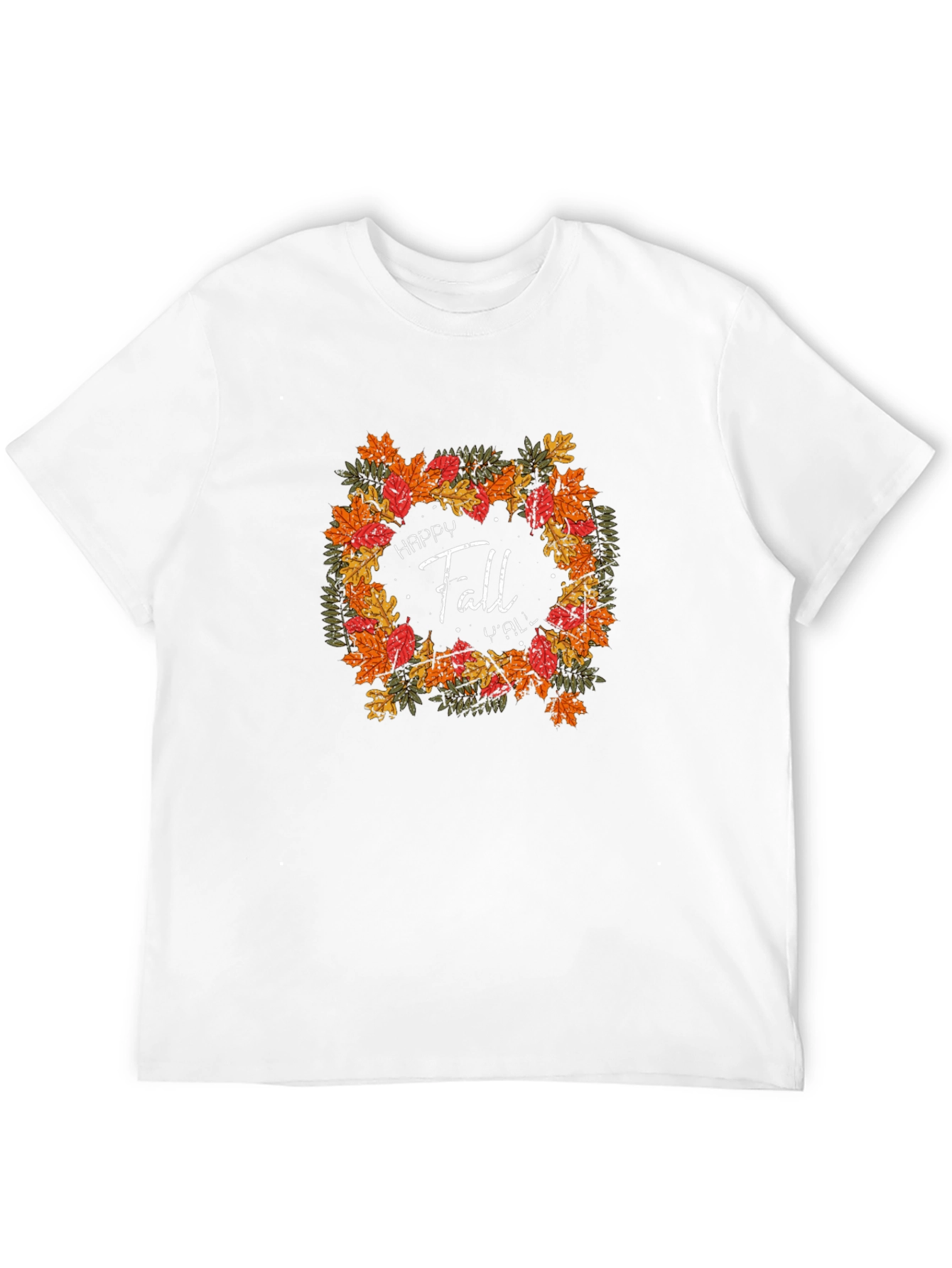 Black Happy Fall Y'all Black T-Shirt view 12