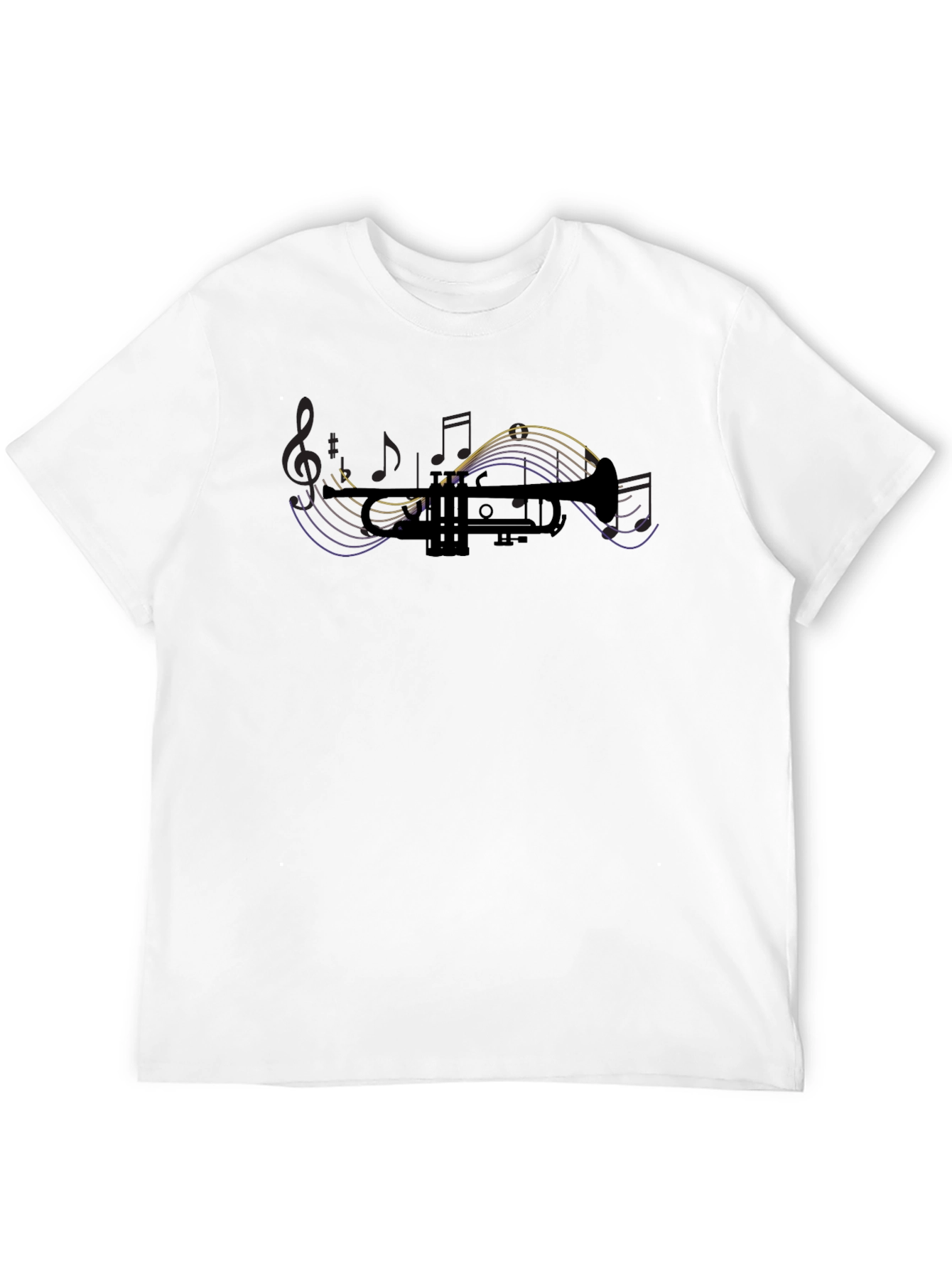 Black Music Trumpet Graphic Tee view 12