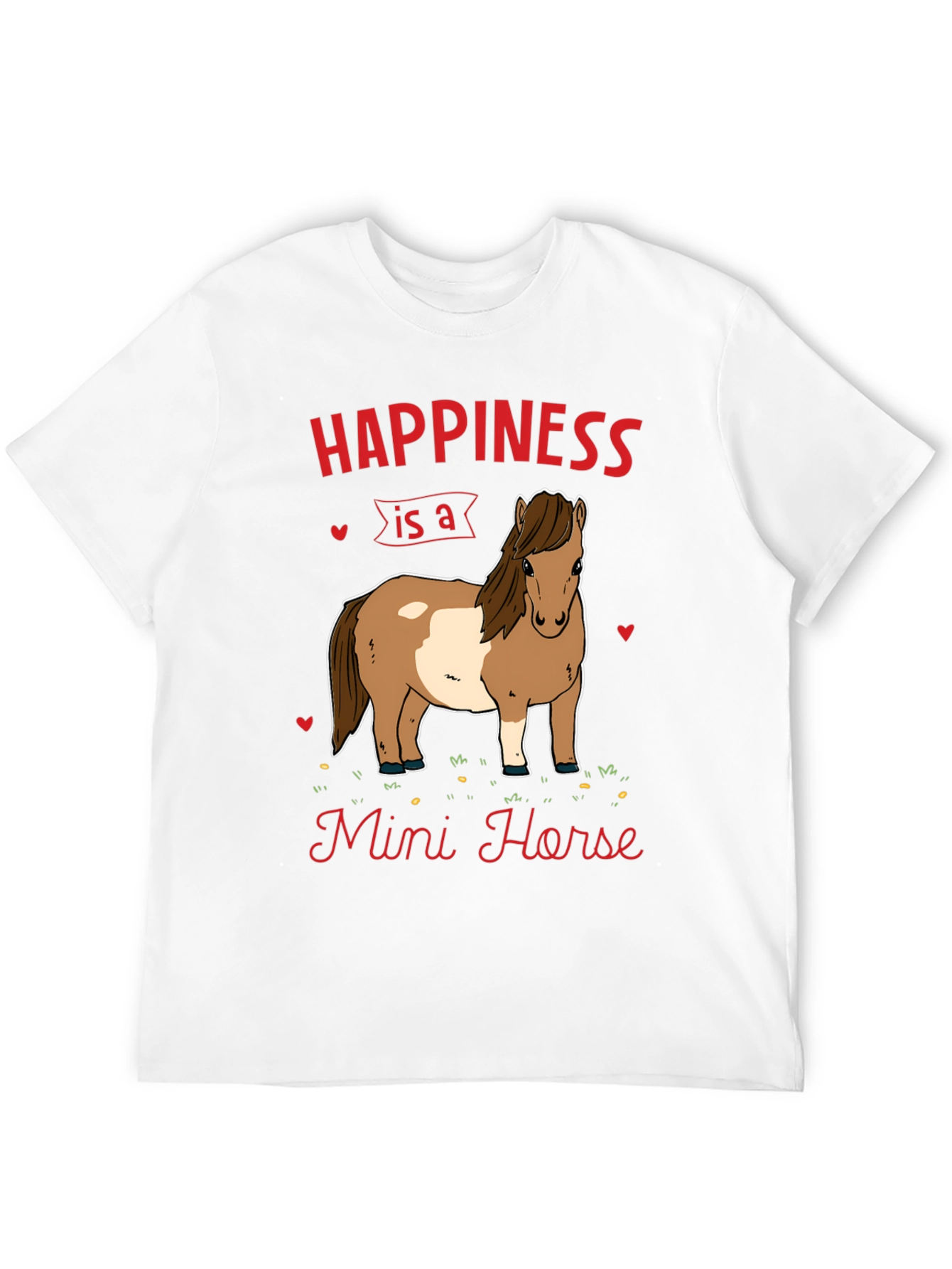 Black Happiness Mini Horse T-Shirt view 12