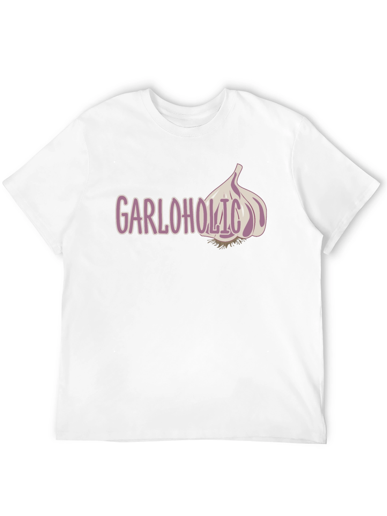 Black Garloholic Graphic Tee - Funny Garlic Lover T-Shirt view 12