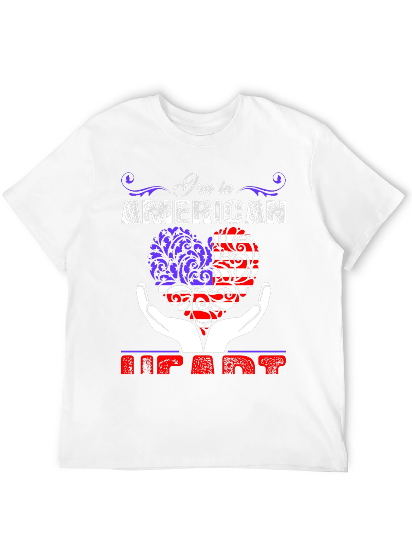 Black American Heart Graphic T-Shirt Patriot Tee view 12