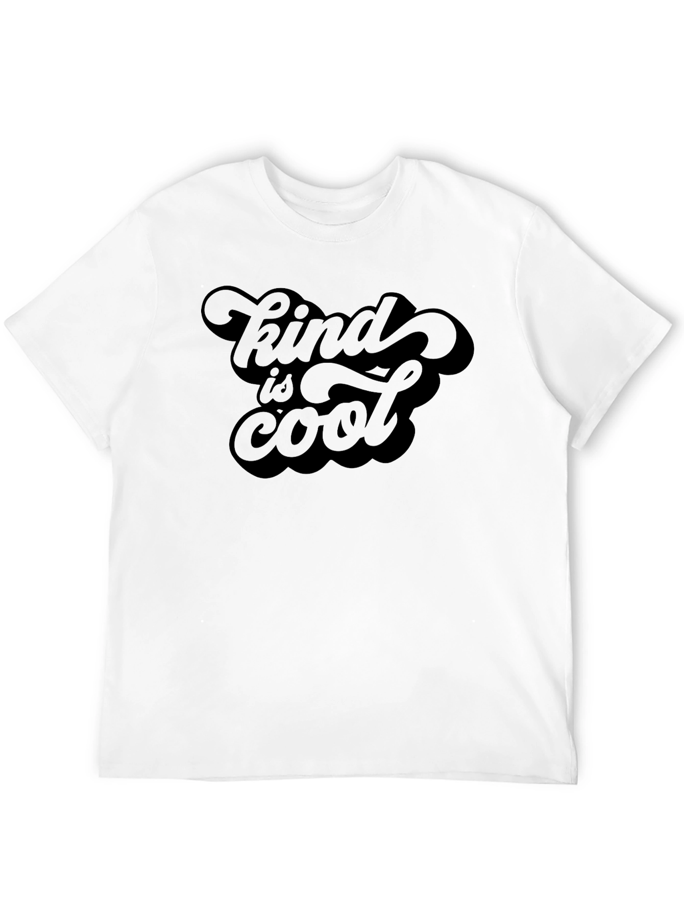 Black Kind Is Cool Graphic Tee - Men's Black T-Shirt view 12